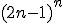 (2n-1)^n